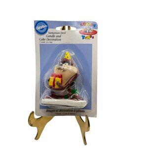 Looney Tunes Tasmanian Devil Candle & Cake Decoration 3 In Tall Wilton Brand